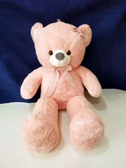 М'яка іграшка Ведмідь з бантиком (шкура, 70 см) №698-1(2)