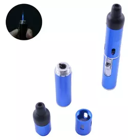Запальничка газова трубка (Гостре полум'я) Синя №4751-3