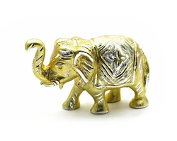 Слон різьблений алюміній (19х10,5х6 см)(Elephant med Fine)