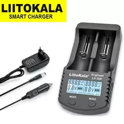 Зарядний пристрій LiitoKala Lii-300, 2хAA/ AAA/ 26650/ 22650/ 18650/ 17670/ 18500/ 18350/ 17500/ 17335/