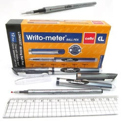 Ручка масляна CL "Writo-meter" 10км, 0,5мм, чорна, без/етик.