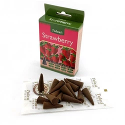 Strawberry Premium Incense Cones (Полуниця) (Tulasi) Конуси