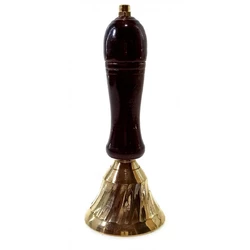 Дзвіночок бронза з дерев'яною ручкою (13х5х5 см)
