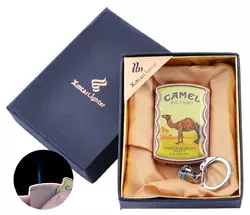 Запальничка-брелок в подарунковій коробці CAMEL (Гостре полум'я) №XB-8-2