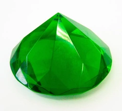 Кристал кришталевий зелений (8 см)(6068)