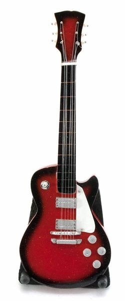 Гітара мініатюра дерево червона (20,5х7х1,5 см)
