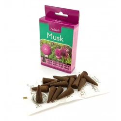 Musk Premium Incense Cones (Муск) (Tulasi) Конуси
