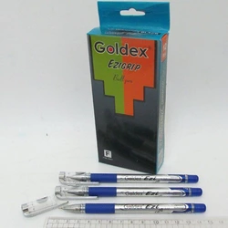 Ручка масляна Goldex Ezi GRIP #892 Індія Blue 0,7 мм з грипом