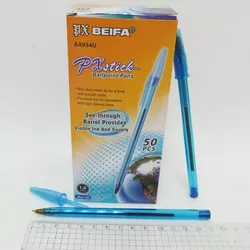 Кулькова ручка Beifa- 1мм, синій колір