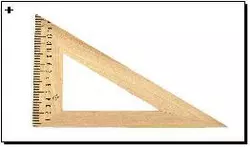 Треугольник деревянный 16смх45смх45см (в блоке 50шт)Мицар