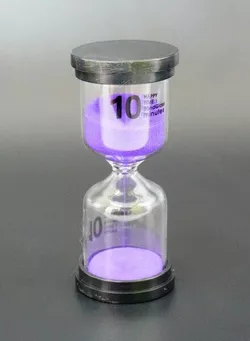 Песочные часы "Круг" стекло + пластик 10 минут Сиреневый песок