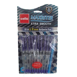 Ручка масляна "CL" Maxriter (фіолет) NEW + 1 ручка. (Синій блист.)