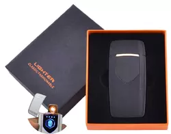 USB запальничка в подарунковій упаковці Lighter (Спіраль розжарювання) №HL-57 Black