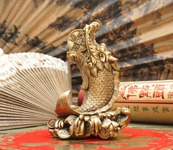 Короп - дракон із монетою під бронзу
