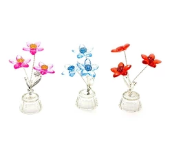 Квітка кришталева (3 квітки)(8402)(4,5х4,5х10см)