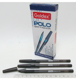 Ручка масляна Goldex "Polo grip Fashion # 422 Індія Black 1,0 мм з грипом
