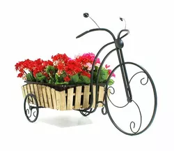 Кованая подставка для цветов Кантри "Велосипед большой 1"