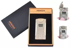 USB запальничка в подарунковій упаковці HENGDA (Спіраль розжарювання, Лічильник підпалу) №XT-4873-1