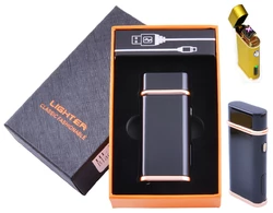 Електроімпульсна запальничка в подарунковій коробці Lighter №HL-104 Black