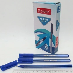 Ручка масляна Goldex SUPERMAN #821 Індія Blue 0,7 мм