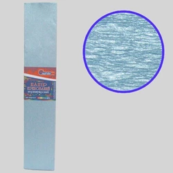 Креп-папір 30%, перламутровий блакитний 50 * 200см, 20г/м2