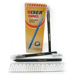 Ручка масляна Wiser "Orio" 0,7 мм (корп. триангуляр.проріз.) чорна
