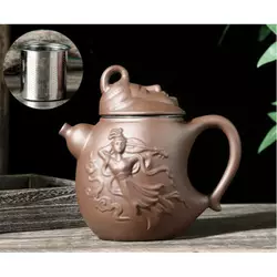 Чайник "Місячний чайник" коричневий 600мл. 16*10*15см.