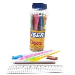 Ручка масляна Wiser "DOXE" 0,6 мм банку/30шт, корпус mix, синя