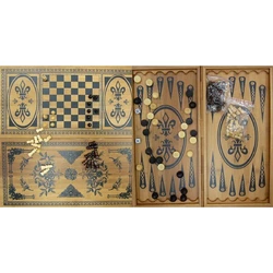 Нарди + шахи з бамбука (60х30х4 см) (6030-C)