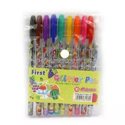 Набір гелевих ручок "Glitter pens" 10шт., PVC