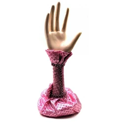 Підставка під біжутерію "Рука" рожева (19,5х5,5х3,5 см)