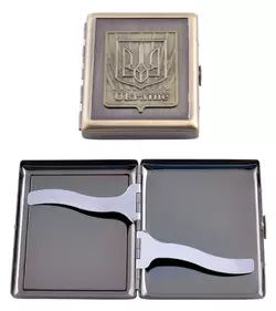 Портсигар на 20 сигарет Герб України AM-002