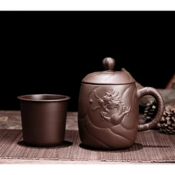 Чашка "Парний дракон" коричнева 400 мл. 12*9*14см.