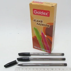 Ручка масляна Goldex Klear Fashion # 734 Індія Black 1,0 мм