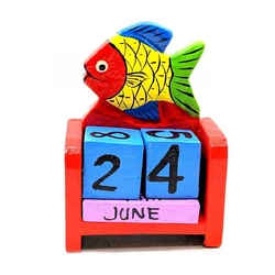 Календар настільний "Риба" дерев'яний (10х7х4 см)