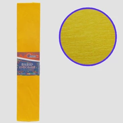 Креп-папір 110%, темно-жовтий 50*200см, осн.50г/м2, общ.105г/м2