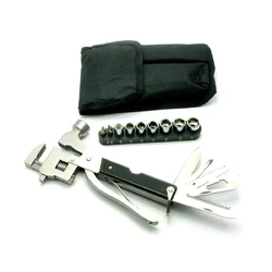Ніж-розвідний ключ, молоток з набором інструментів (18,5х10х3 см) (17 в 1)