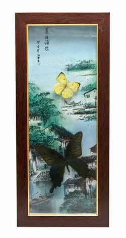 Метелики в рамці (47х20,5х3 см)(AD370-1)