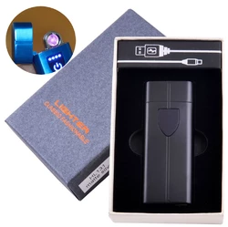 Електроімпульсна запальничка в подарунковій коробці LIGHTER (USB) №HL-131 Black