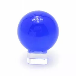 Куля кришталева на підставці синя (5 см)