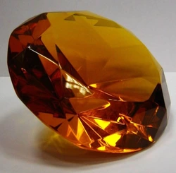 Кришталевий кристал "янтар" (10см)
