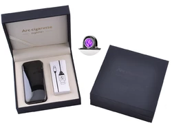Електроімпульсна запальничка в подарунковій коробці Lighter (USB) №5007 Black
