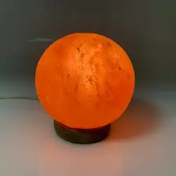 Соляна лампа "Куля" (15х 15,5 см) (Гімалайська сіль)