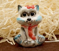 Фигурка керамическая Кіт з краваткою (колір)