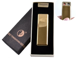 USB запальничка в подарунковій упаковці (Дві спіралі розжарювання) №4863 Золото