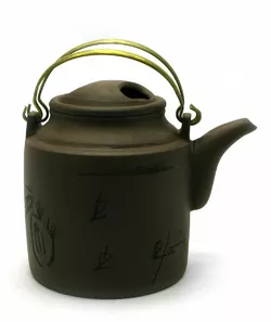 Чайник глиняный (700 мл)((15х13х10,5 см)