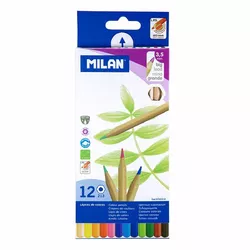 Набір кольорових олівців шестиугольн. ТМ "MILAN" 12шт., D3,5mm