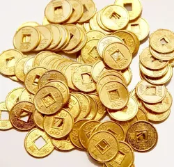 Монета d = 1,4 див. штучно золотий колір 100 МОНЕТ
