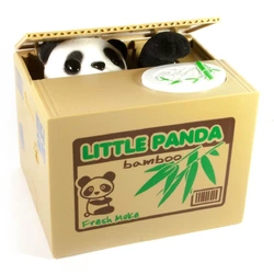 Скарбничка "Панда Злодюжка" на батарейках (12х9х10 см)