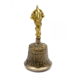 Дзвін чакровий бронзовий (d-5 ,h-10.5 см) (Непал)(Bell Embose No.0)